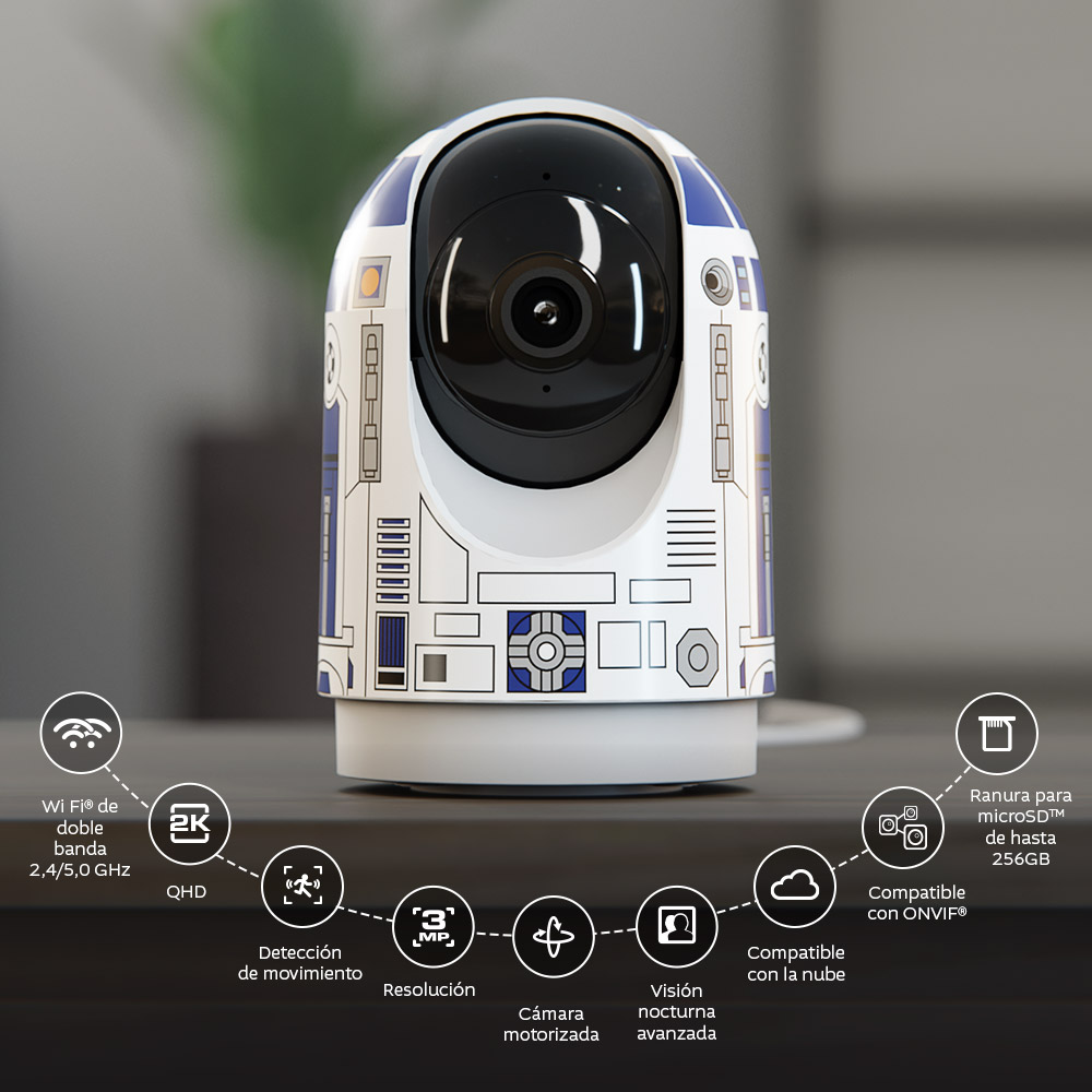 Cámara inteligente Wi-Fi®, Interior - Edición R2D2 MPN: NHC-IP15 R2 Costa Rica